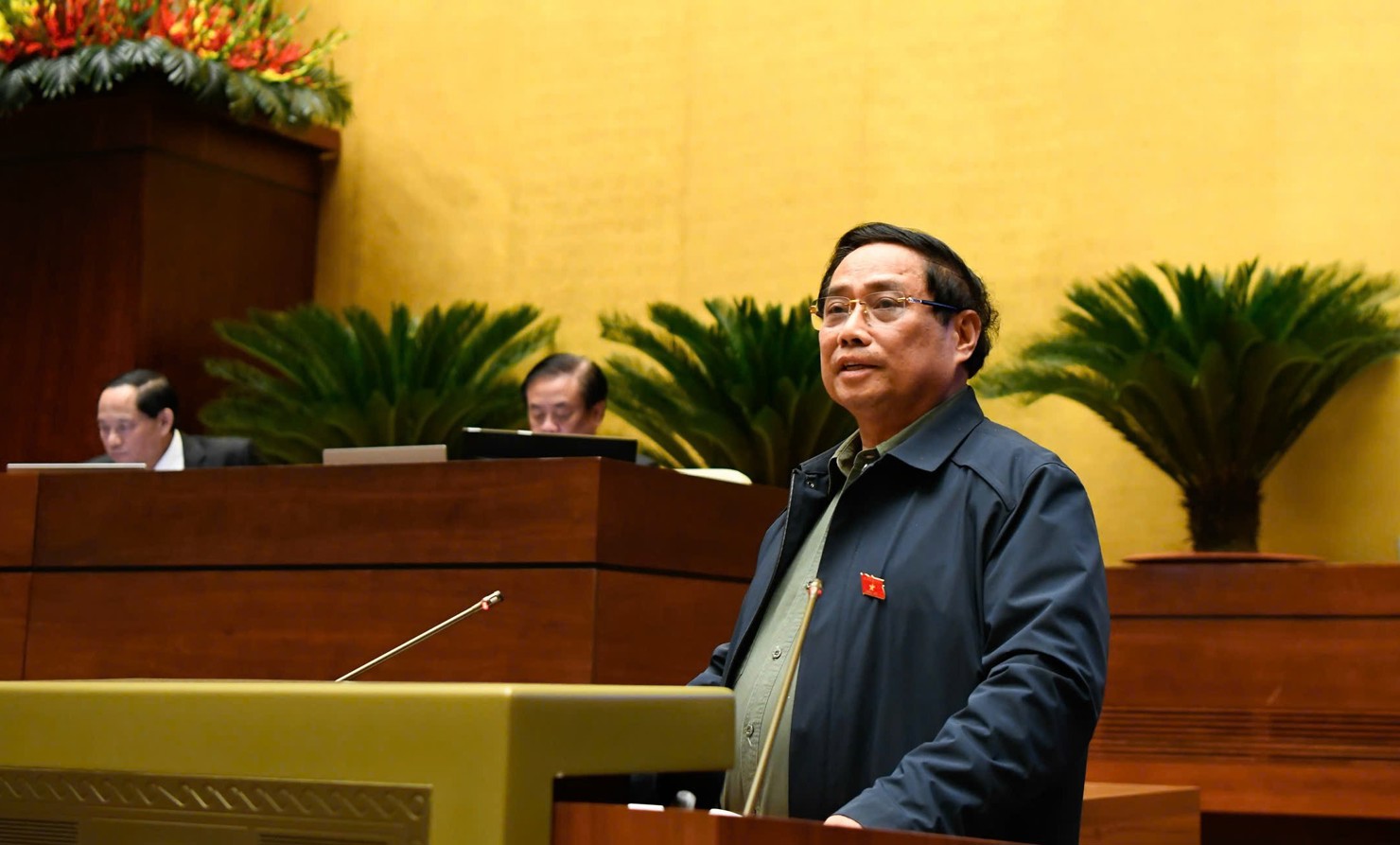 Thủ tướng Chính phủ Phạm Minh Chính phát biểu tại Phiên họp.