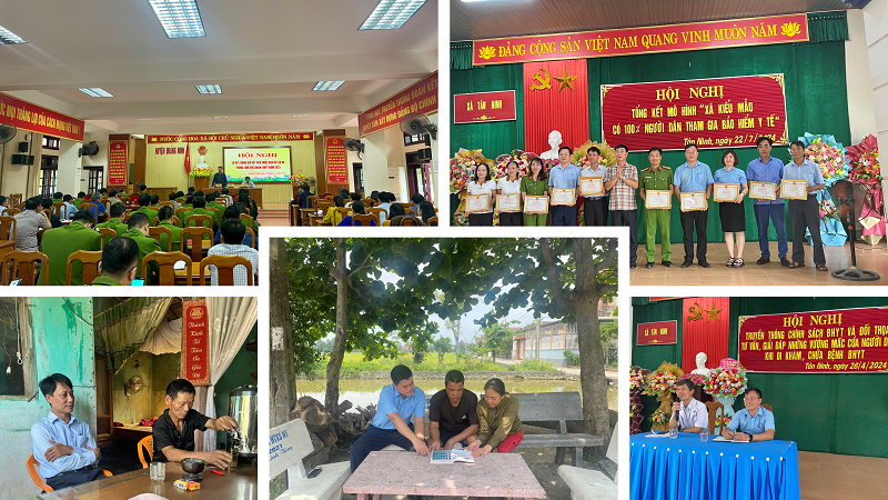 Mô hình “Xã kiểu mẫu có 100% người dân tham gia BHYT” đã tạo nên bước đột phá trong thực hiện chính sách an sinh xã hội trên địa bàn