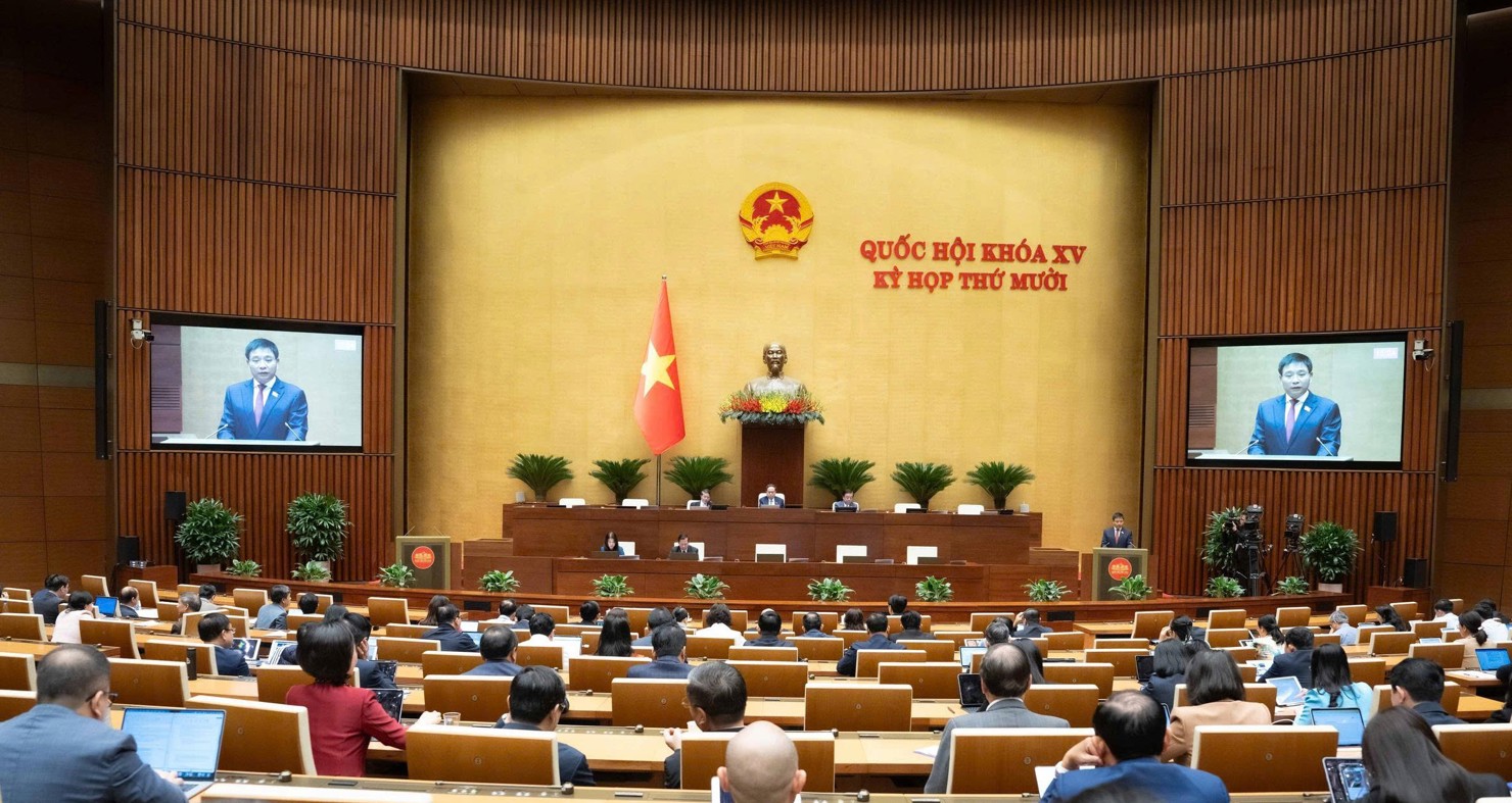 Phiên họp sáng 4/11 của Quốc hội.