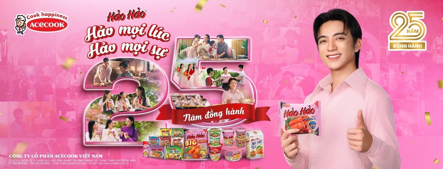 Năm 2025, Hảo Hảo kỉ niệm 25 đồng hành cùng người tiêu dùng Việt Nam.