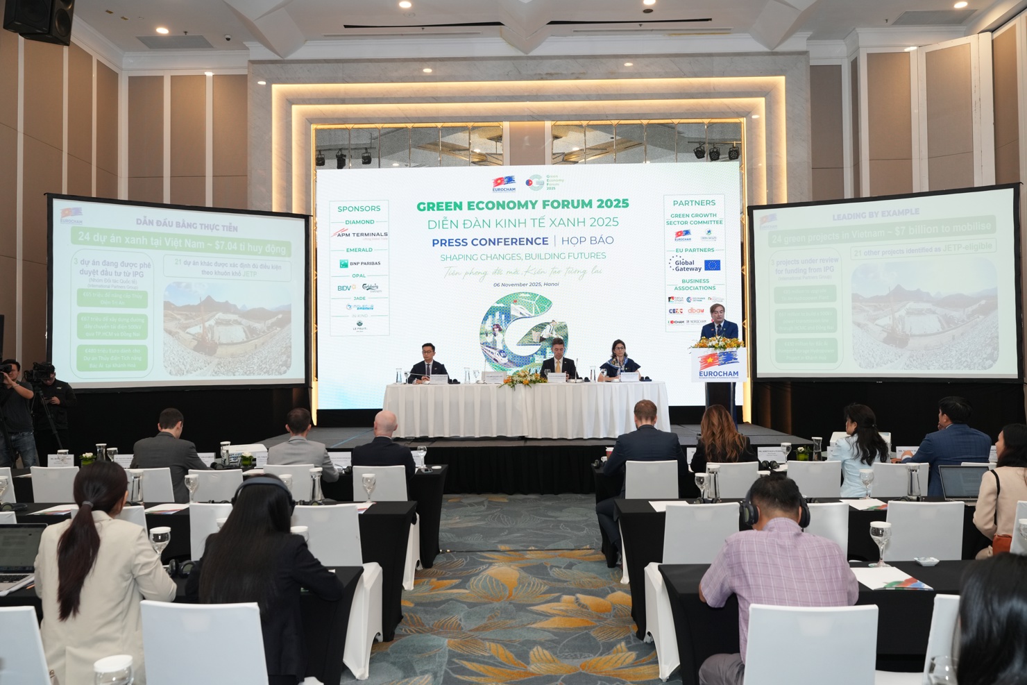 Họp báo của Eurocham công bố Diễn đàn Kinh tế xanh 2025