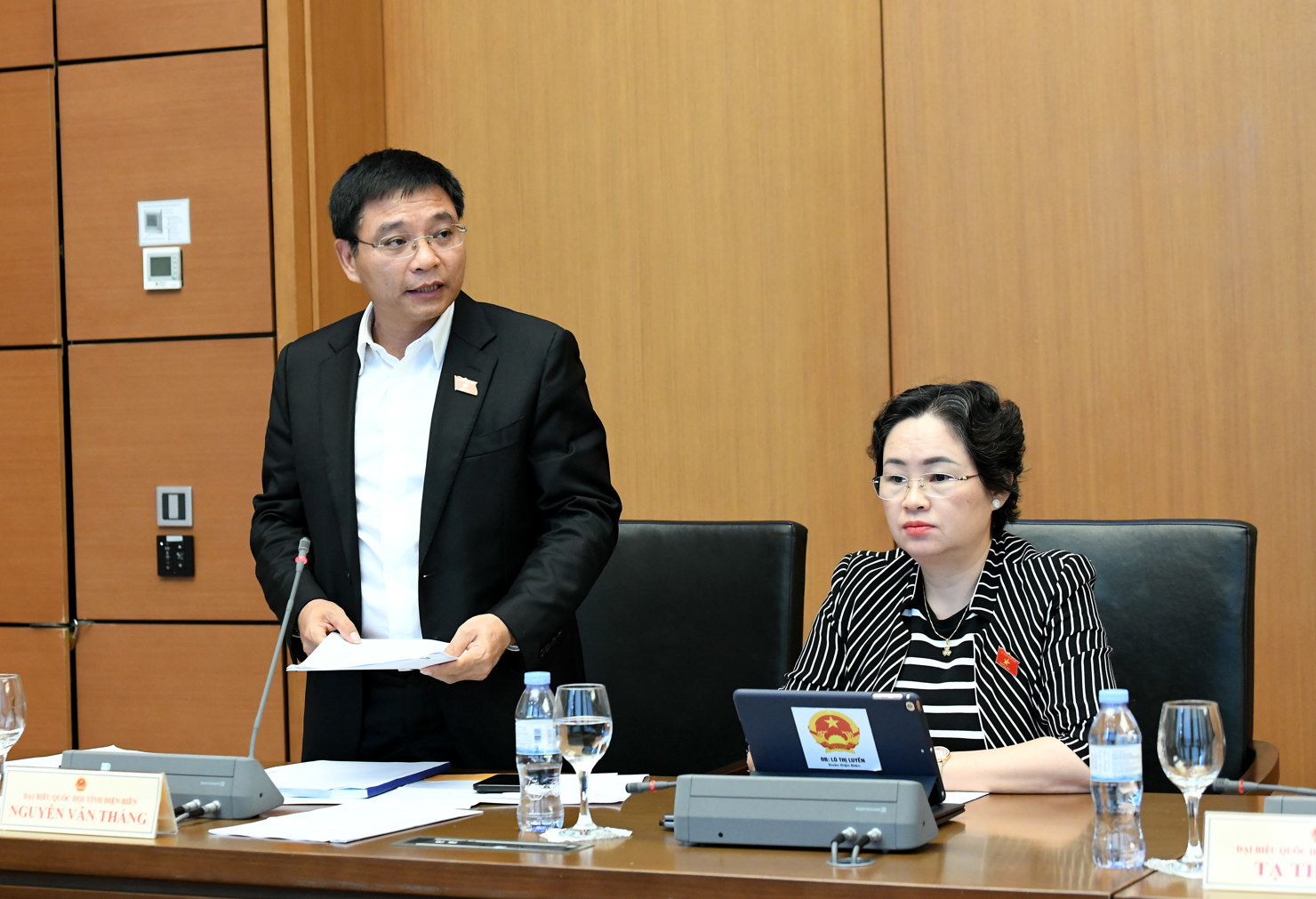 Bộ trưởng Bộ Tài chính Nguyễn Văn Thắng góp ý về Dự án Luật sửa đổi, bổ sung một số điều của Luật Tiếp công dân, Luật Khiếu nại, Luật Tố cáo.