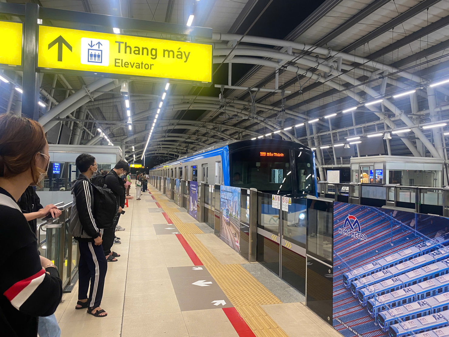 Sau khi hoàn thành metro số 2, công trình sẽ kết nối với metro số 1 tại ga Bến Thành. Ảnh: T.D