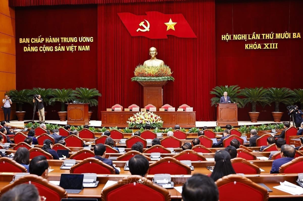 Tổng Bí thư Tô Lâm phát biểu bế mạc Hội nghị lần thứ 14 Ban Chấp hành Trung ương Đảng khóa XIII.