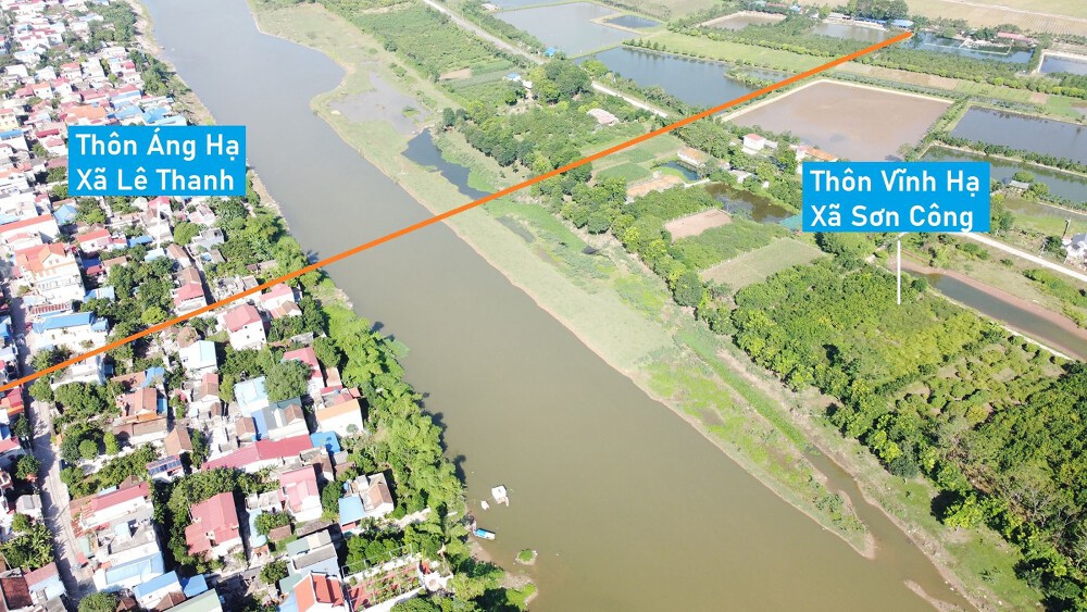 Công trình hoàn thành sẽ giúp giao thông thuận tiện và góp phần phát triển kinh tế - xã hội hai bên bờ sông Đáy. Ảnh minh họa