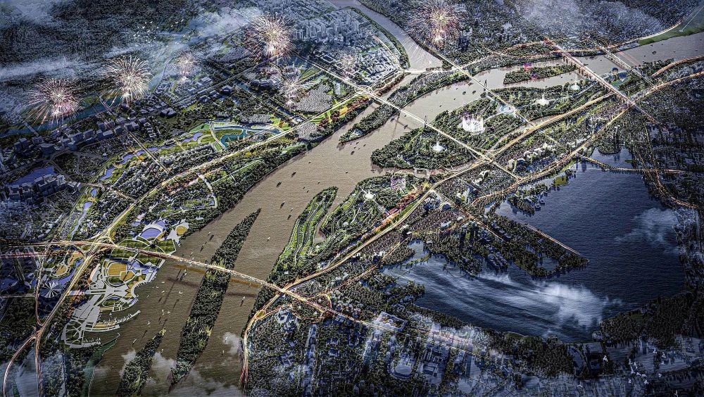 Quy hoạch Thủ đô Hà Nội thời kỷ 2021 - 2030, tẩm nhìn đến 2050 đã xác định sông Hồng là trục không gian cảnh quan chủ đạo của Thủ đô.