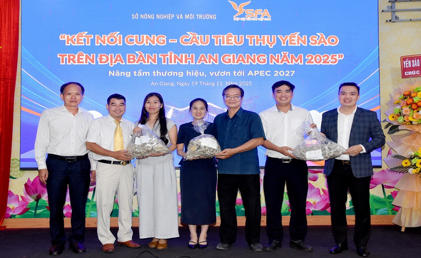 Các đơn vị kết nối cung - cầu tiêu thụ yến trên địa bàn tỉnh An Giang.  