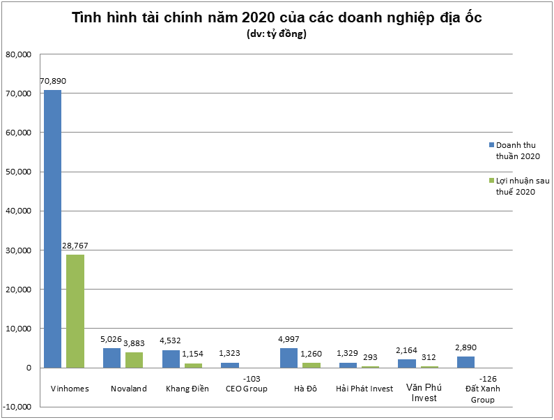 Các "ông lớn" bất động sản làm ăn ra sao trong năm 2020? - Ảnh 1
