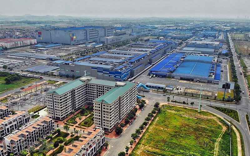 Nhà ở, nhà cho công nhân thuê tại Khu công nghiệp Yên Phong, tỉnh Bắc Ninh.