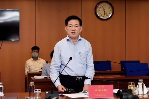 Bộ trưởng Hồ Đức Phớc cho biết: Bộ Tài chính sẵn sàng phối hợp và hỗ trợ địa phươngtrong việc xây dựng dự toán ngân sách hợp lý. Ảnh MT