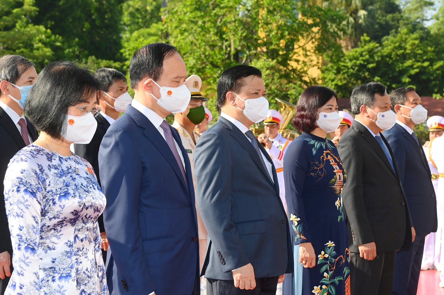 Đo&agrave;n đại biểu Bộ Lao động-Thương binh v&agrave; X&atilde; hội; Th&agrave;nh ủy, Hội đồng nh&acirc;n d&acirc;n, Ủy ban nh&acirc;n d&acirc;n, Ủy ban Mặt trận Tổ quốc Việt Nam TP. H&agrave; Nội