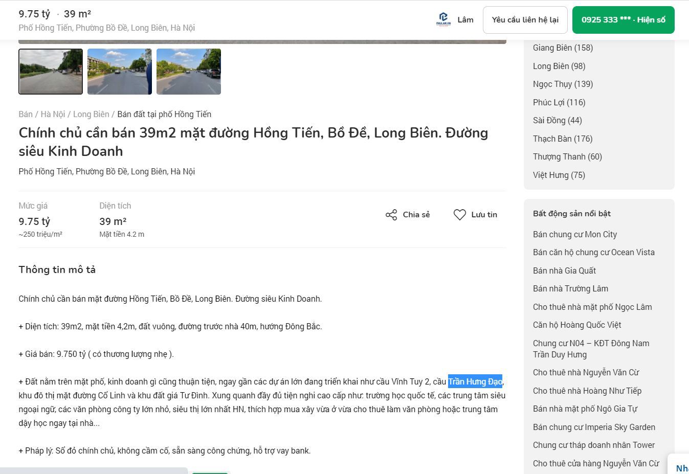Nhiều mảnh đất rao bán dựa hơi thông tin quy hoạch dù đây chỉ là thông tin cũ