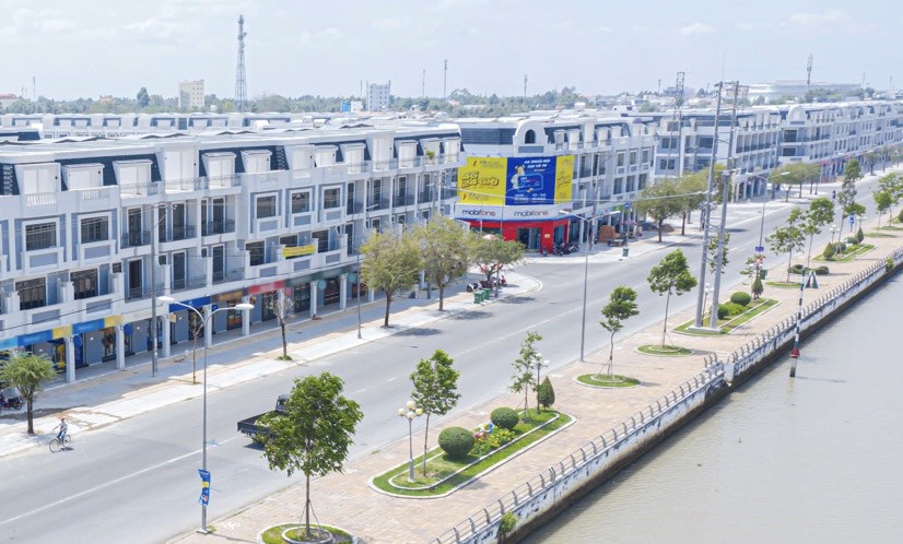 Môt khu đô thị mới ở thành phố Vị Thanh.