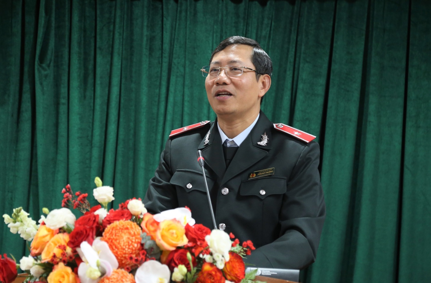 Chánh Thanh tra Bộ Tài chính Trần Huy Trường báo cáo kết quả công tác năm 2022. 
