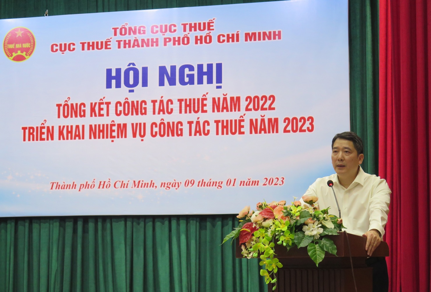 Thứ trưởng Bộ Tài chính Cao Anh Tuấn phát biểu tại Hội nghị. Ảnh: Đức Mỹ