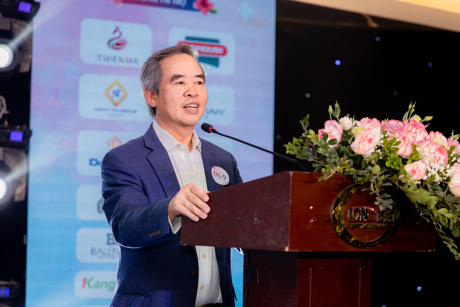 Ông Nguyễn Văn Bình - Chủ tịch Câu lạc bộ Golf Relax phát biểu tại đêm Gala.