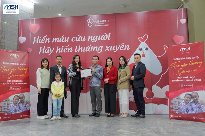 Dấu ấn nhân văn của MSH Group tại Viện Huyết học - Truyền máu Trung ương đã mang nhiều sắc màu hy vọng cho các bệnh nhân trong những ngày cận Tết.