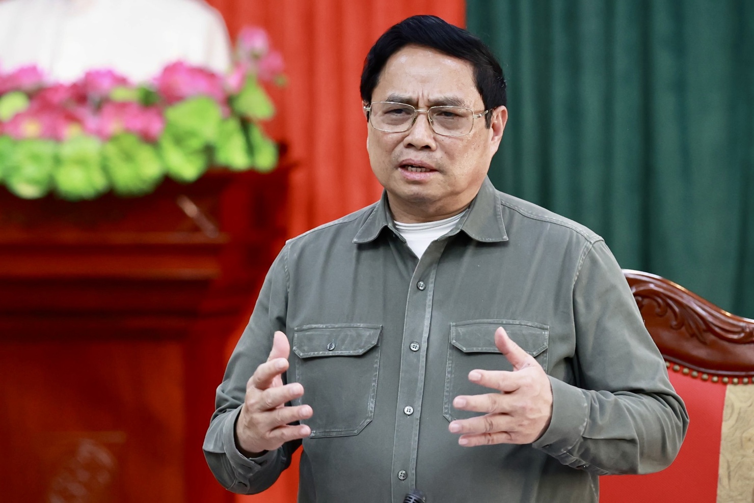 Thủ tướng y&ecirc;u cầu ho&agrave;n th&agrave;nh dứt điểm, bảo đảm tiến độ, chất lượng tuyến cao tốc Tuy&ecirc;n Quang-Ph&uacute; Thọ - Ảnh: VGP/Nhật Bắc