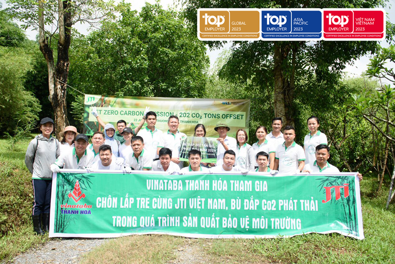 JTI Việt Nam chung tay bù đắp CO2 bảo vệ môi trường
