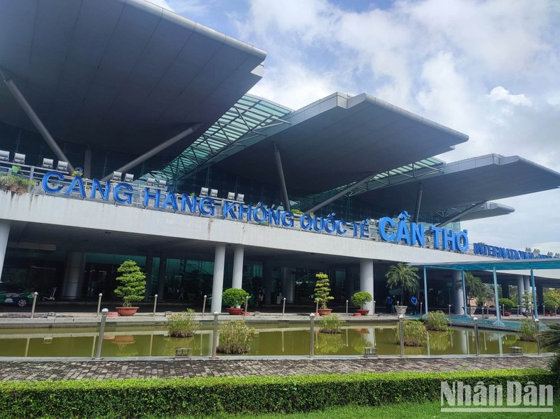 Cảnh h&agrave;ng kh&ocirc;ng quốc tế Cần Thơ được x&acirc;y dựng khang trang hiện đại. Ảnh: Giang Kh&ocirc;i.&nbsp;&nbsp;