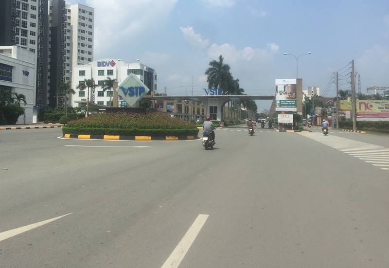 Khu công nghiệp VSIP trên địa bàn tỉnh Bình Dương hoạt động hiệu quả trong những năm qua. Ảnh: K.V