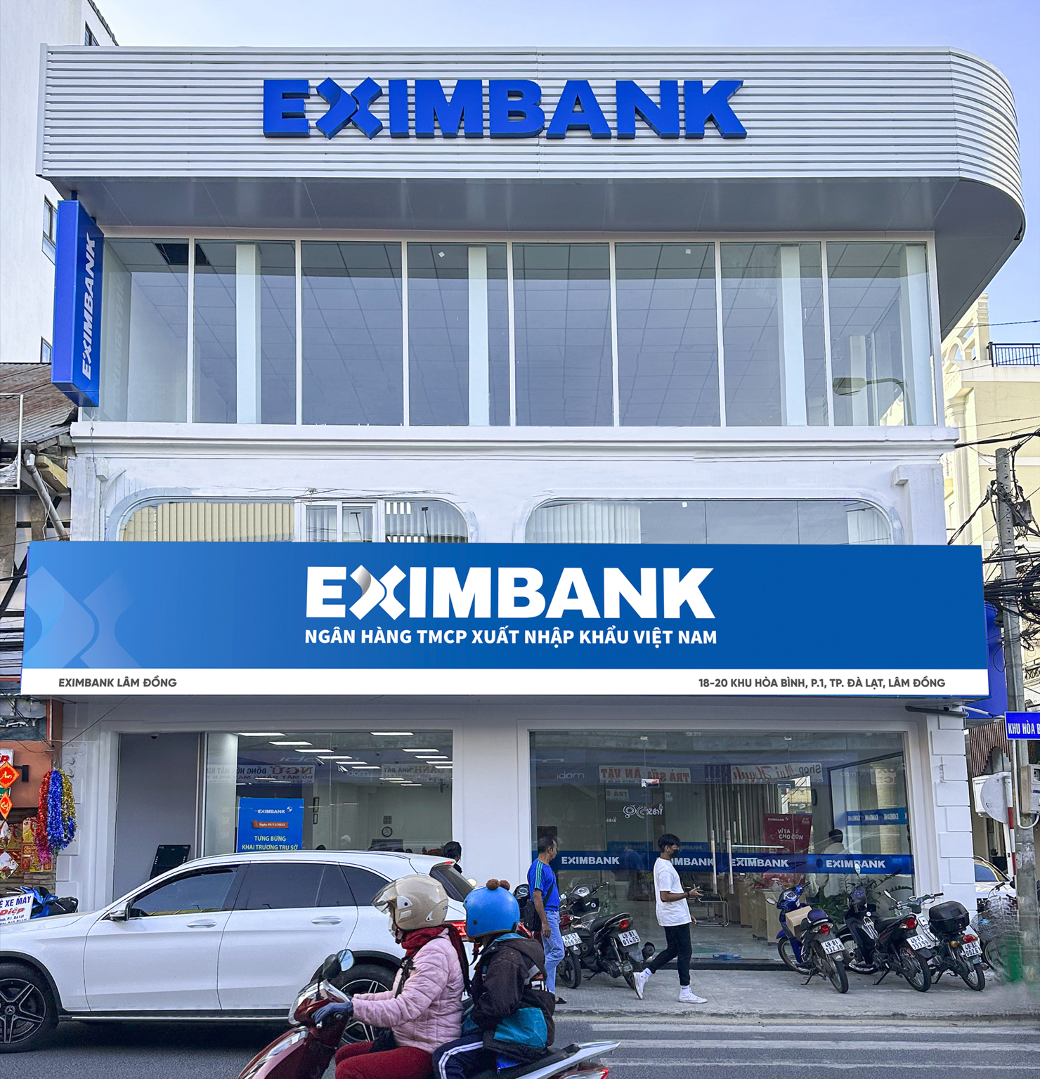 Eximbank có hệ thông 215 đơn vị kinh doanh phục vụ khách hàng trên cả nước. Ảnh: EIB