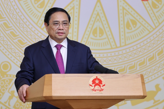 Thủ tướng Chính phủ Phạm Minh Chính đề nghị cần khắc phục tình trạng né tránh, đùn đẩy, sợ trách nhiệm. Ảnh: VGP/Nhật Bắc
