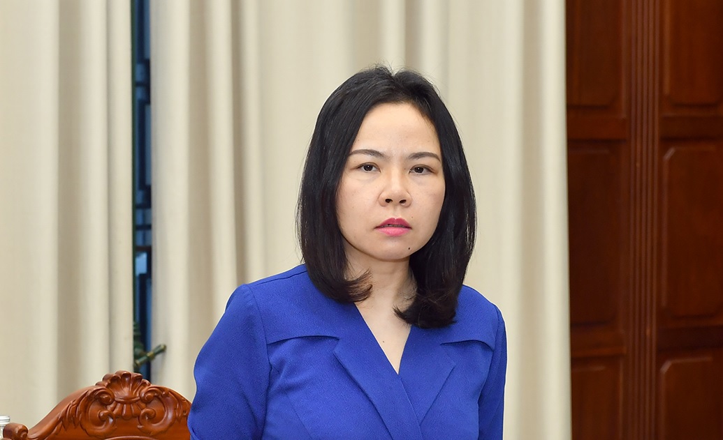 Bà Hà Thu Giang – Vụ trưởng Vụ Tín dụng các ngành kinh tế, Ngân hàng Nhà nước Việt Nam. Ảnh: NHNN