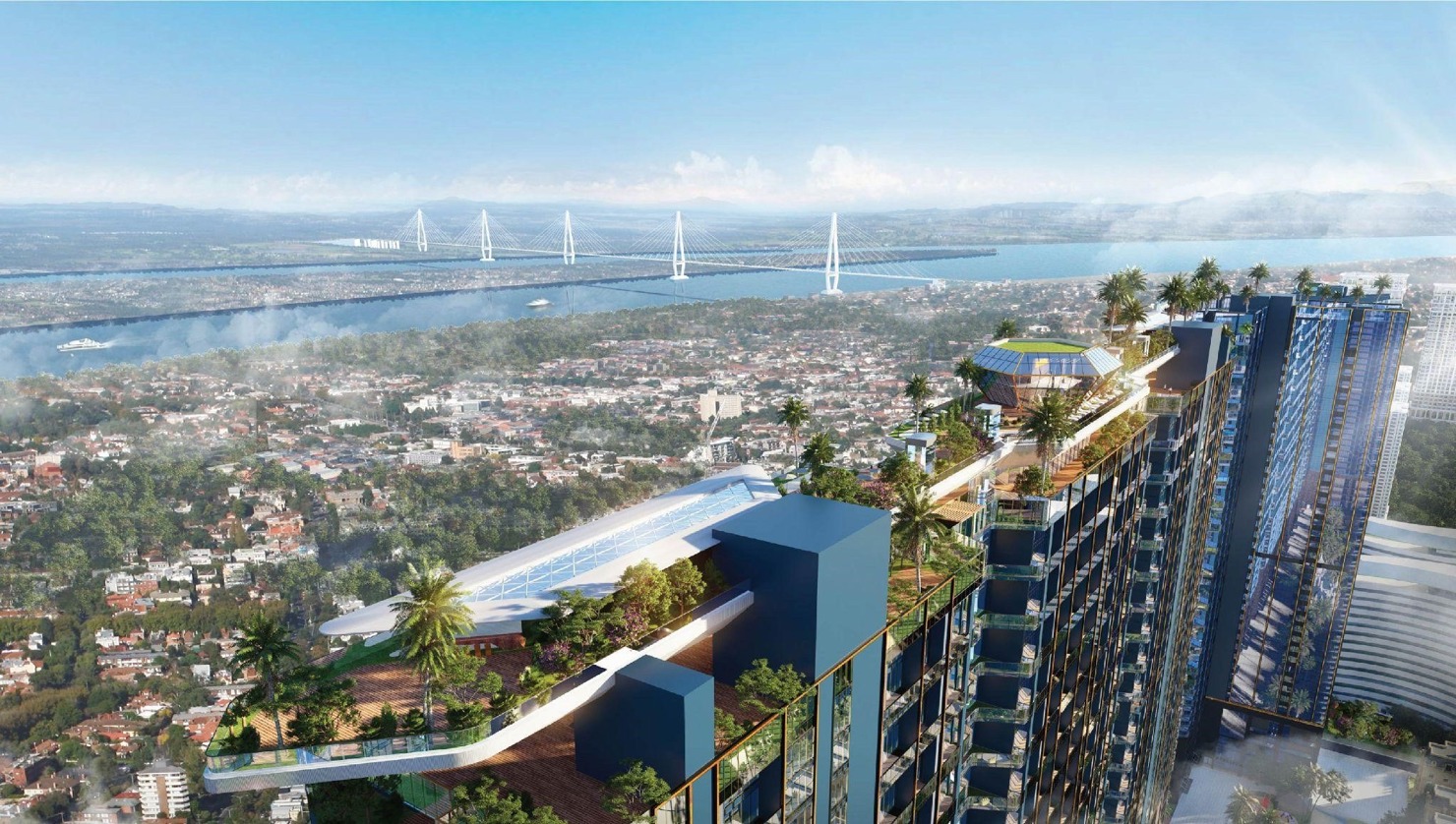 Sunshine Crystal River - Tổ hợp biệt thự trên không đầu tiên tại Hà Nội. Ảnh: Sunshine