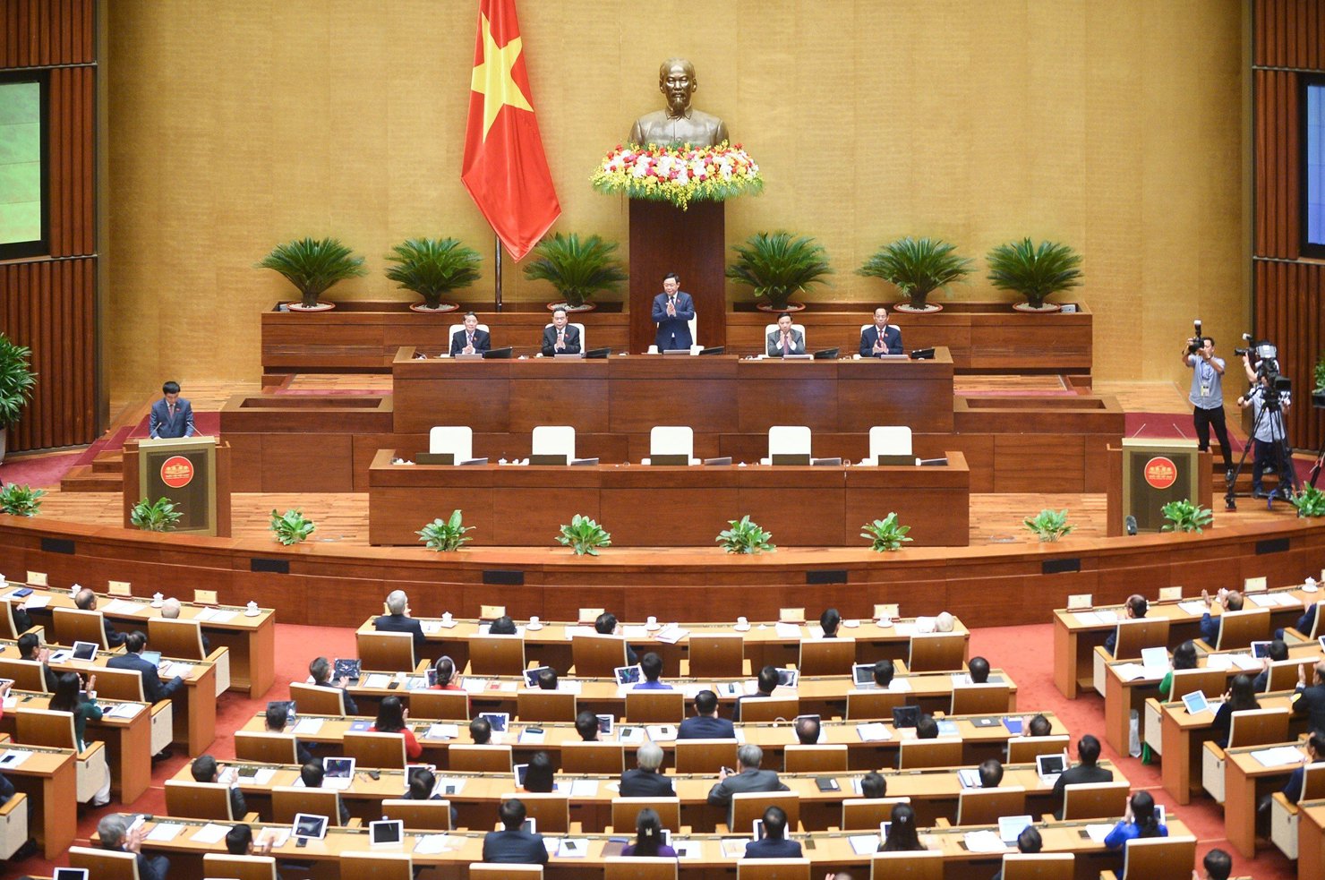 Toàn cảnh phiên Khai mạc Kỳ họp thứ 5, Quốc hội khóa XV sáng 22/5/2023. Ảnh: quochoi.vn