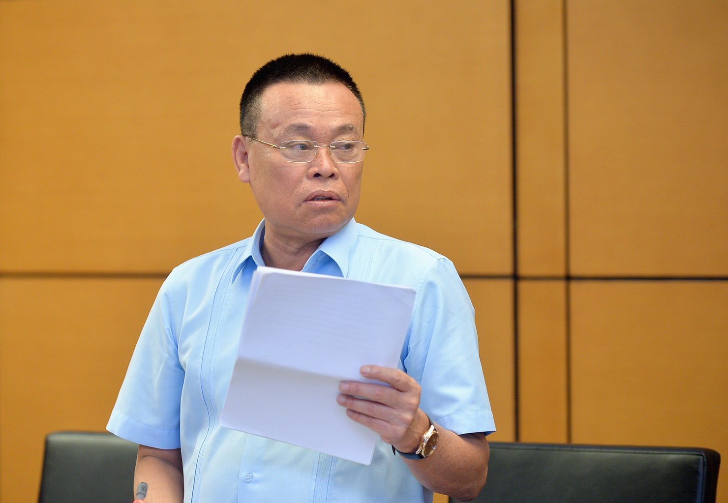 Đại biểu Nguyễn Như So - Đo&agrave;n ĐBQH tỉnh Bắc Ninh ph&aacute;t biểu thảo luận.