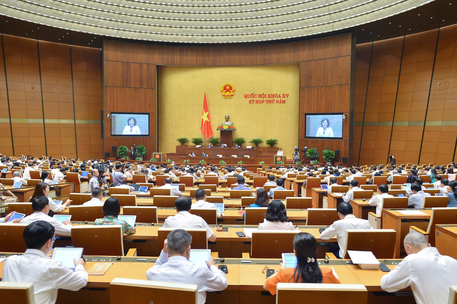 Quang cảnh phiên họp.