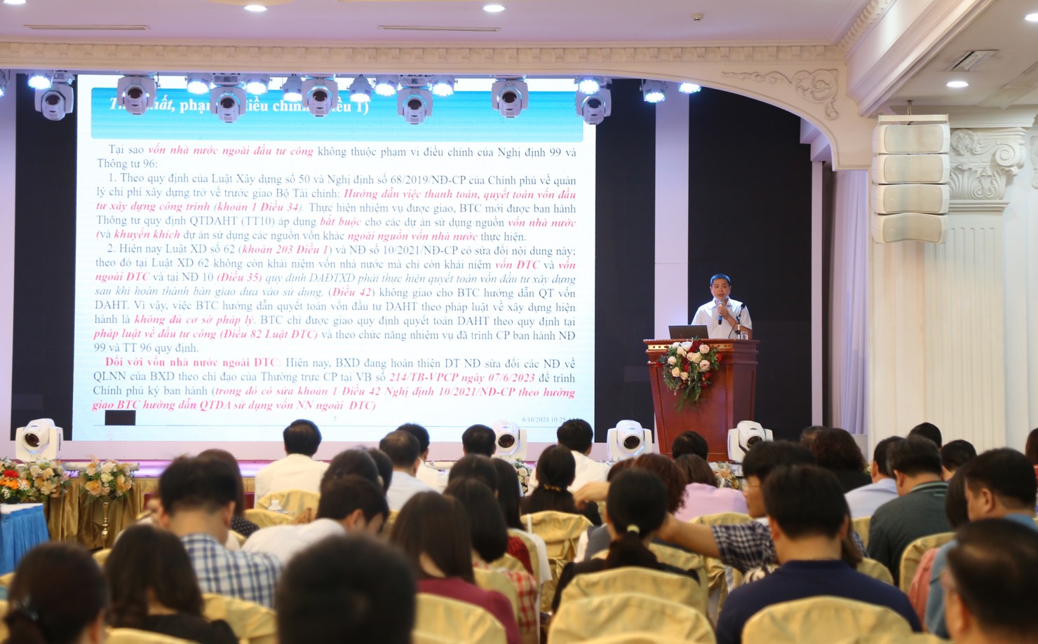 &Ocirc;ng Phạm Trọng Qu&yacute; &ndash; Trưởng ph&ograve;ng Quyết to&aacute;n t&agrave;i ch&iacute;nh đầu tư (Vụ Đầu tư) chia sẻ về quyết to&aacute;n vốn đầu tư c&ocirc;ng dự &aacute;n ho&agrave;n th&agrave;nh.