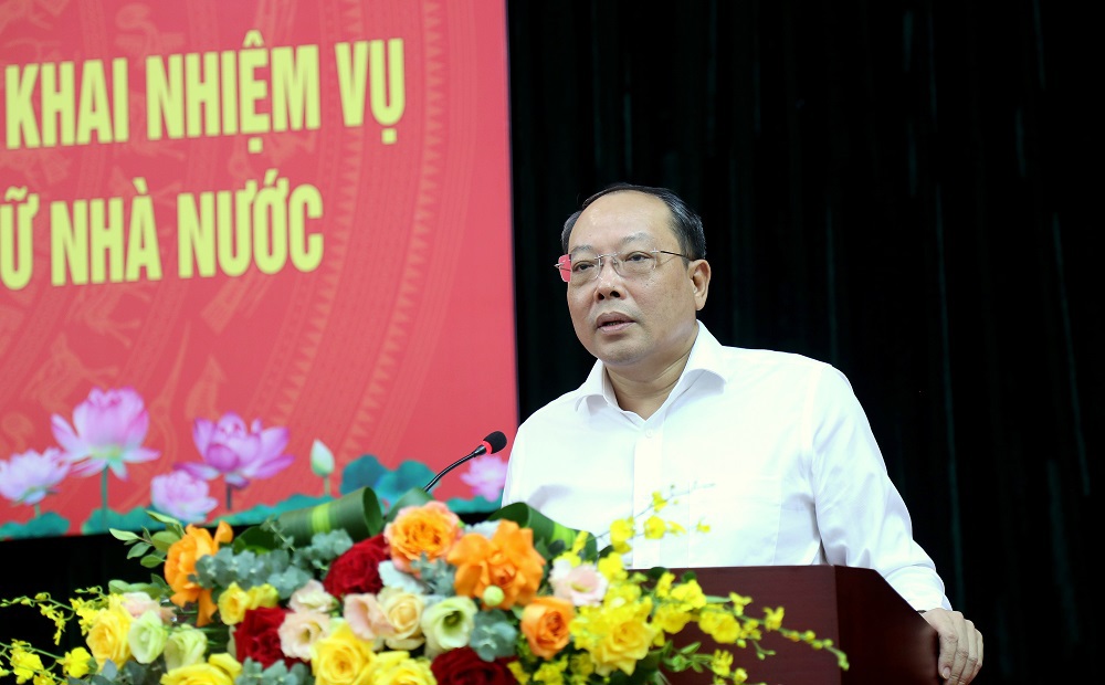 Quyền Tổng cục trưởng Tổng cục DTNN Vũ Xuân Bách phát biểu tại Hội nghị.