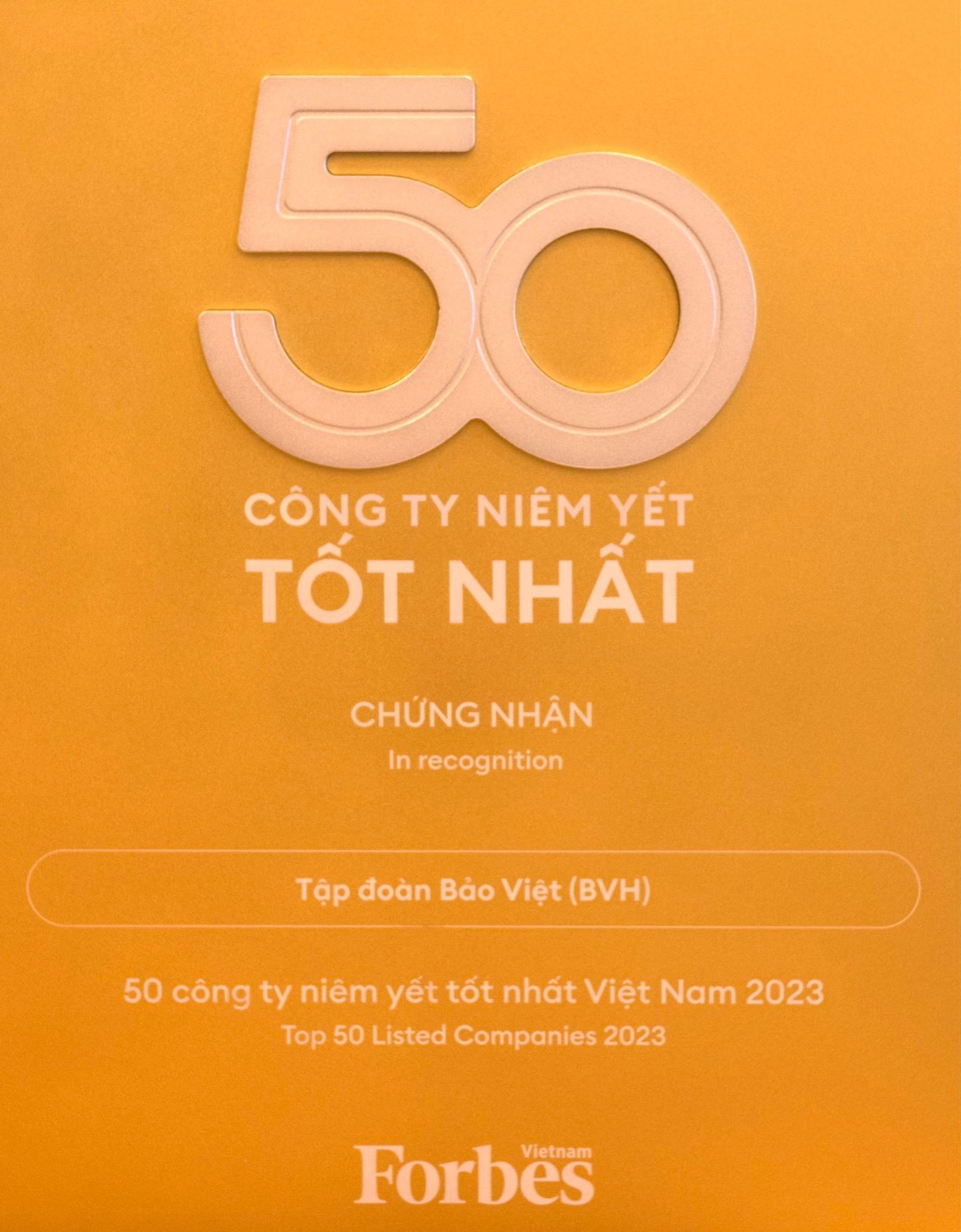 11 năm liên tiếp, Bảo Việt nằm trong “Danh sách 50 công ty niêm yết tốt nhất” - Ảnh 1