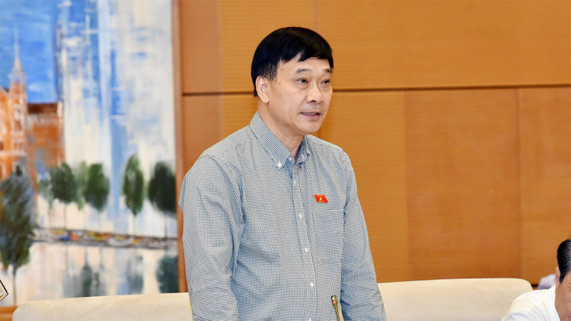 Chủ nhiệm Ủy ban Kinh tế Vũ Hồng Thanh ph&aacute;t biểu tại phi&ecirc;n họp.&nbsp;Ảnh: L&acirc;m Hiển &nbsp;