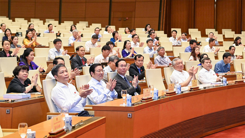Chủ tịch nước Võ Văn Thưởng và các đại biểu dự hội nghị. Ảnh: Lâm Hiển 