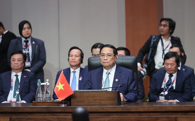Thủ tướng Chính phủ Phạm Minh Chính bày tỏ tin tưởng, với nỗ lực của hai bên, Đối tác Chiến lược toàn diện ASEAN-Ấn Độ đầy tiềm năng và hứa hẹn để phát triển bứt phá trong thời gian tới - Ảnh: VGP/Nhật Bắc