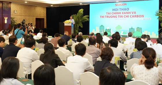 Hội thảo t&agrave;i ch&iacute;nh xanh v&agrave; thị trường t&iacute;n chỉ carbon, do B&aacute;o S&agrave;i G&ograve;n Giải ph&oacute;ng tổ chức ng&agrave;y 6/9 tại TP. Hồ Ch&iacute; Minh.