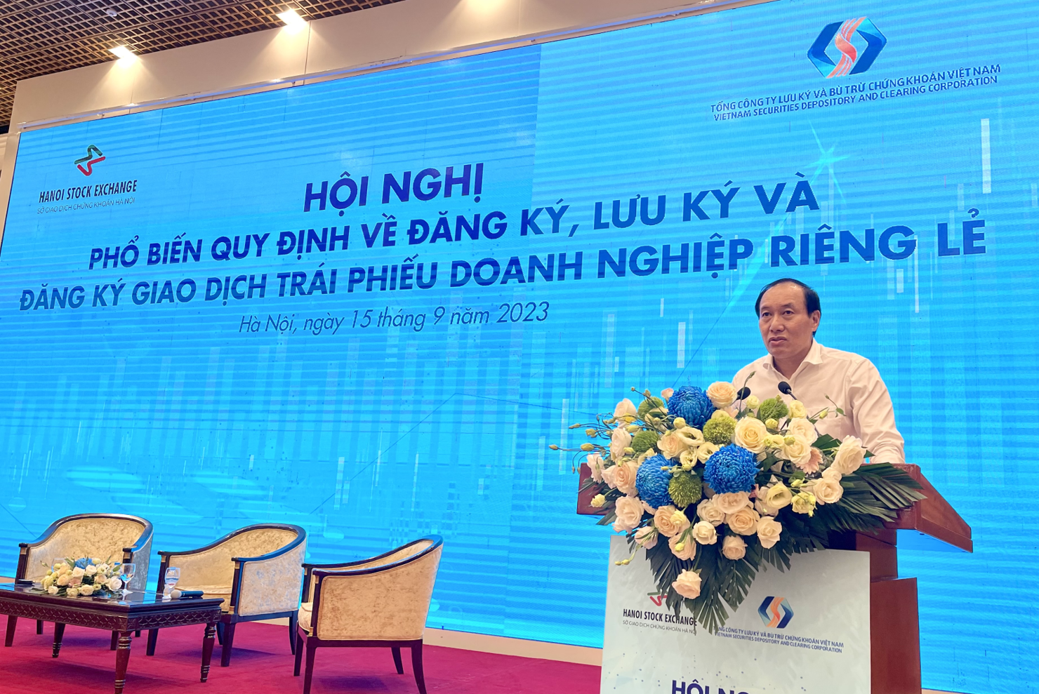 &Ocirc;ng Phạm Hồng Sơn - Ph&oacute; Chủ tịch UBCKNN ph&aacute;t biểu tại Hội nghị. Ảnh: UBCKNN
