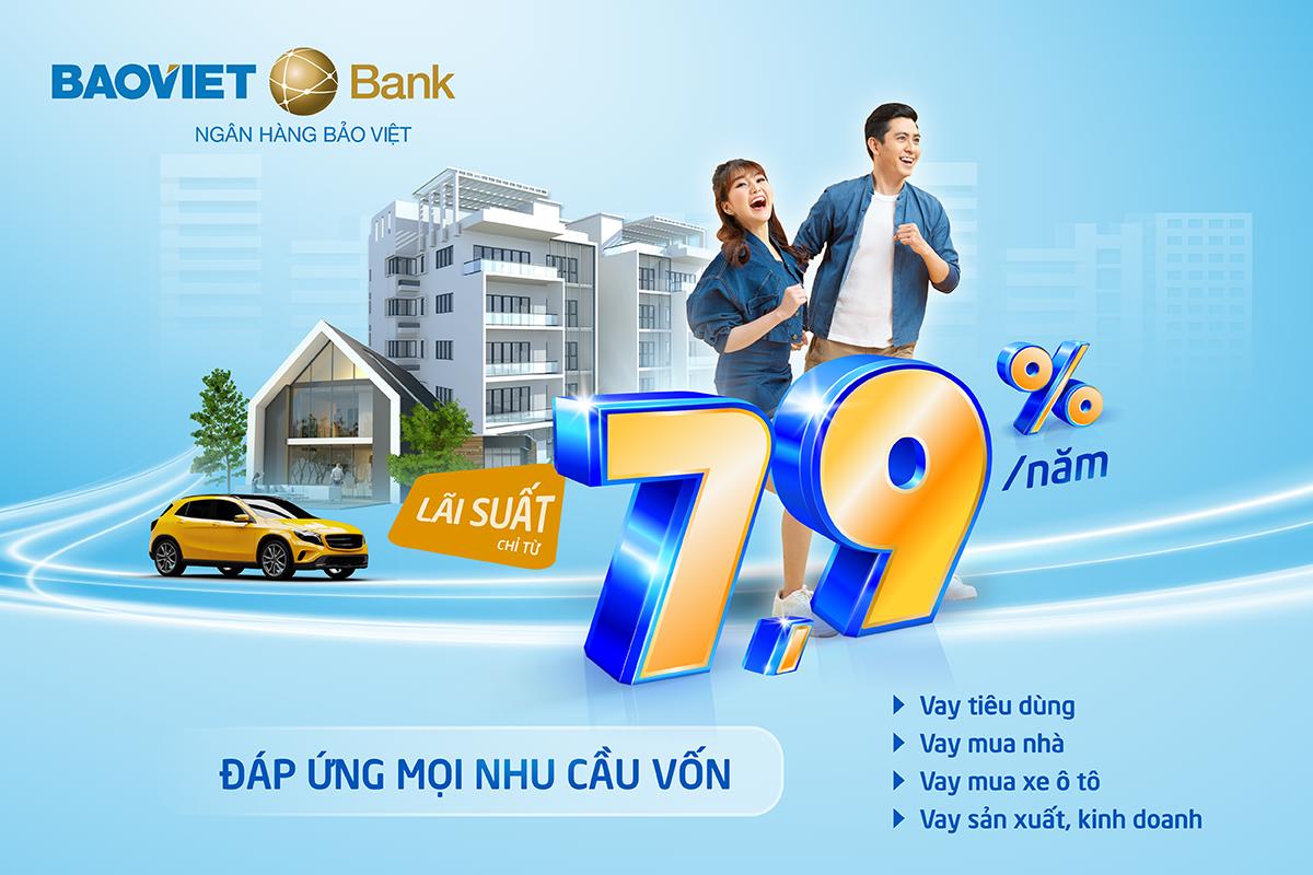 BAOVIET Bank cho vay tiêu dùng lãi suất ưu đãi chỉ từ 7,9%/năm - Ảnh 1