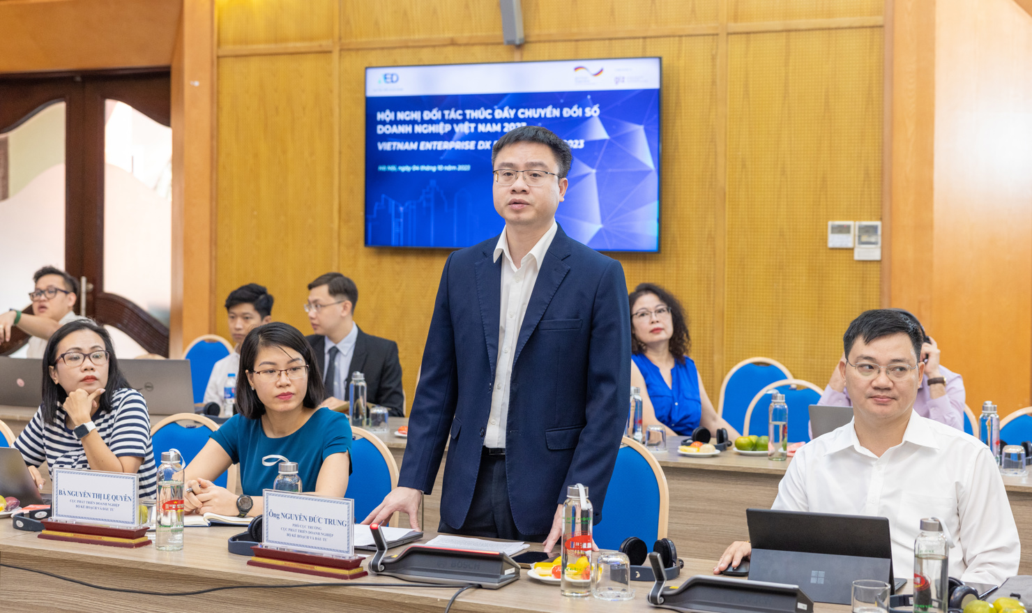 &Ocirc;ng Nguyễn Đức Trung cho biết, Chương tr&igrave;nh&nbsp;đ&atilde; đ&agrave;o tạo trực tiếp về chuyển đổi số cho hơn 10.000 doanh nghiệp tại 40 địa phương .