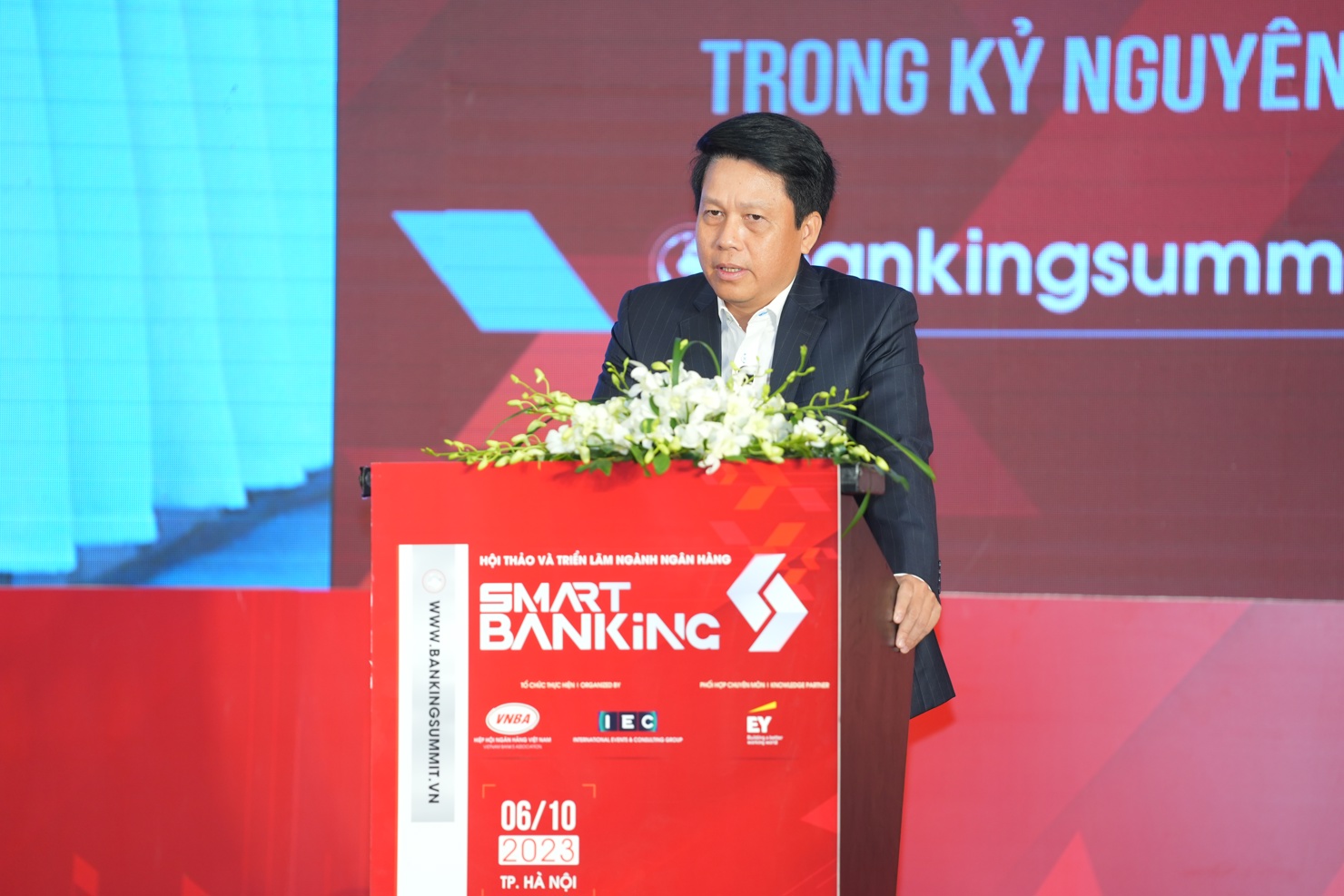 Ph&oacute; Thống đốc NHNN Phạm Tiến Dũng ph&aacute;t biểu tại Hội thảo.