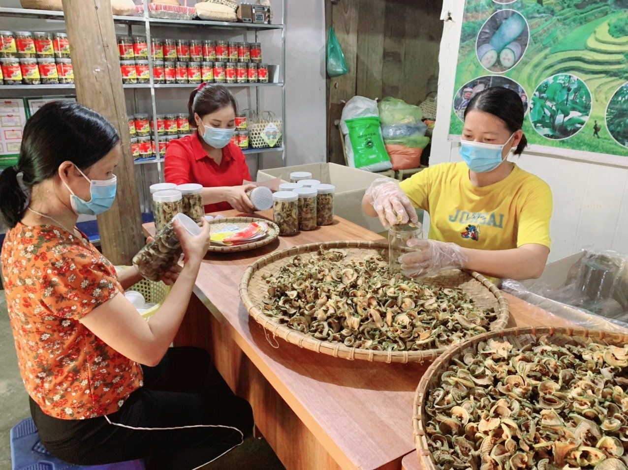 Đầu tư chế biến sâu các mặt hàng nông sản vừa đa dạng nguồn cung vừa giảm áp lực tiêu thụ.