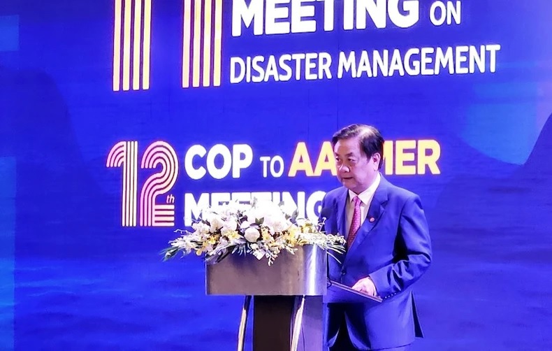 Bộ trưởng Bộ Nông nghiệp và Phát triển nông thôn Lê Minh Hoan phát biểu khai mạc Hội nghị.