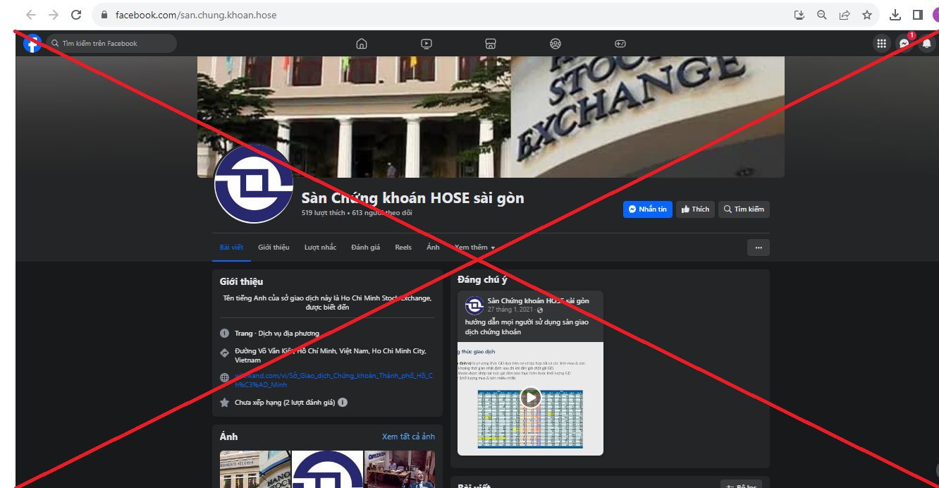 Cảnh báo nhiều tài khoản Facebook mạo danh HOSE lừa nhà đầu tư - Ảnh 4