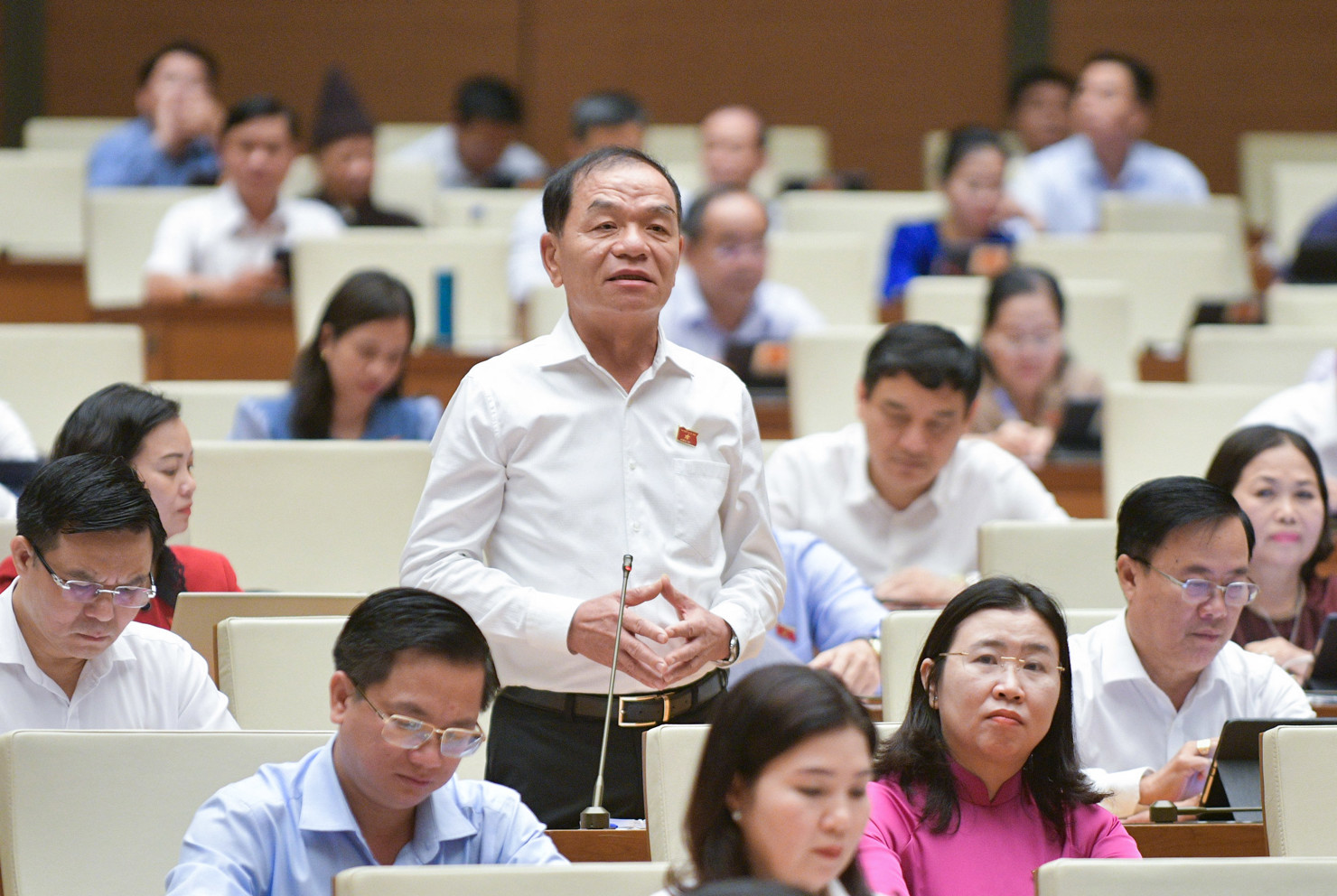 Đại biểu Lê Thanh Vân phát biểu thảo luận.