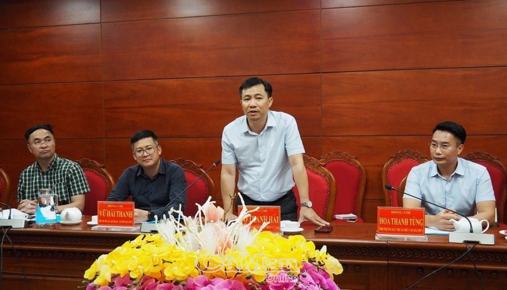 Ông Đỗ Thanh Hải, Phó tổng giám đốc VTV , định hướng một số nội dung cần phối hợp tuyên truyền trong thời gian tới. Ảnh: Minh Loan