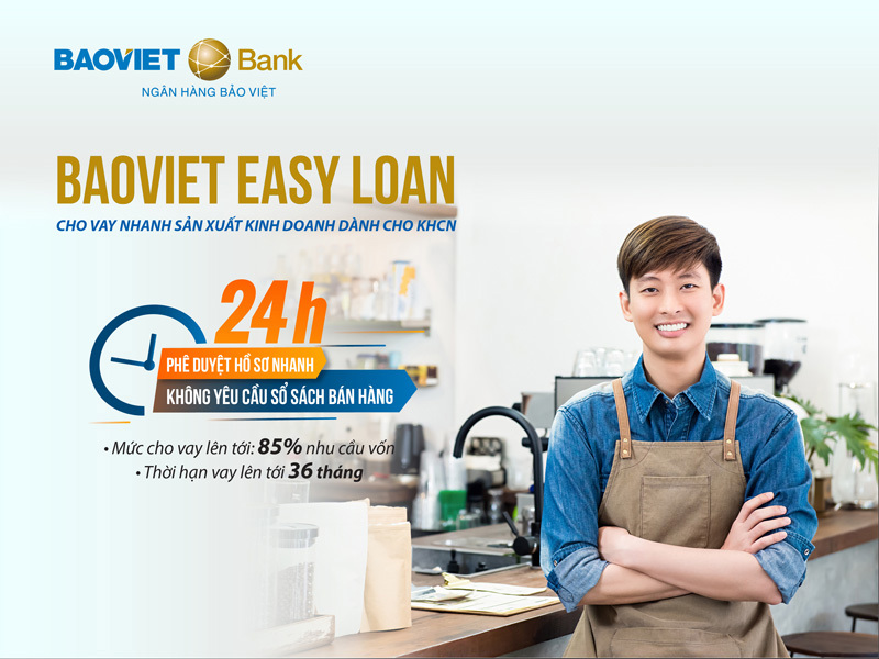 Sản phẩm BAOVIET Easy Loan được kỳ vọng sẽ đem lại giải pháp tài chính thiết thực, giúp khách hàng cá nhân vay vốn dễ dàng, đơn giản.