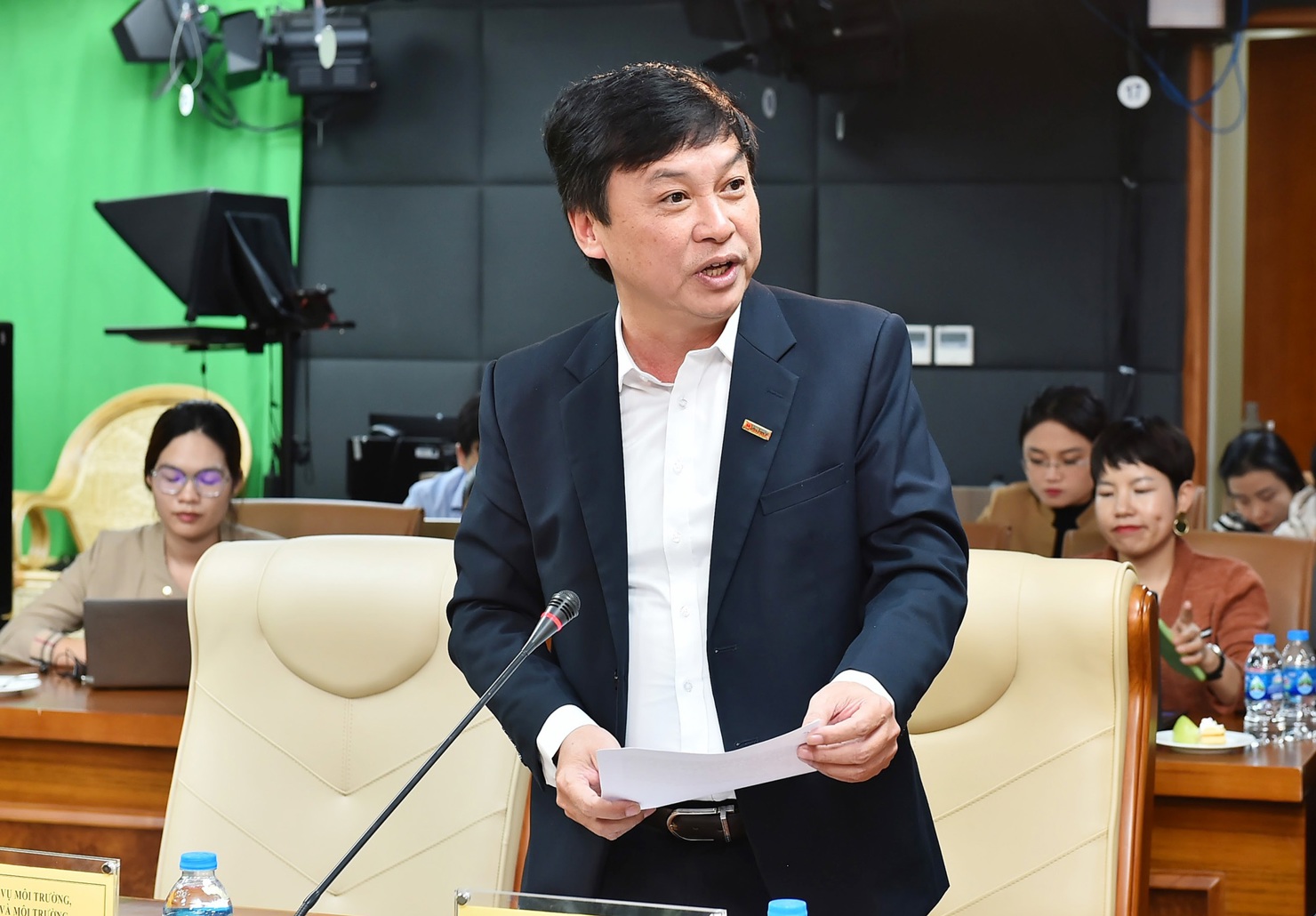 Phó Tổng Biên tập Báo Đại biểu Nhân dân Lê Thanh Kim phát biểu- Ảnh: Báo Đại biểu Nhân dân